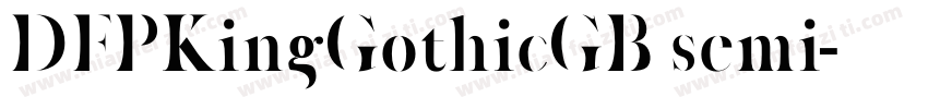 DFPKingGothicGB semi字体转换